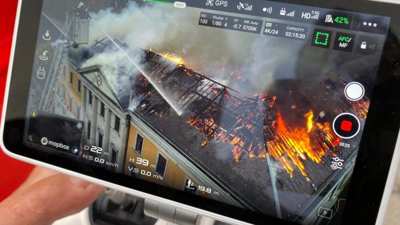 Incendie d’Annecy : les images en drone !