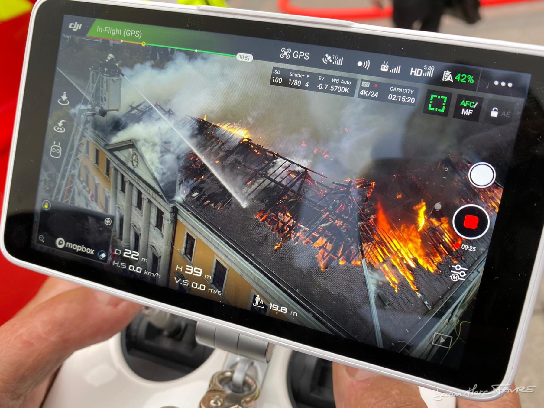 Incendie d’Annecy : les images en drone !