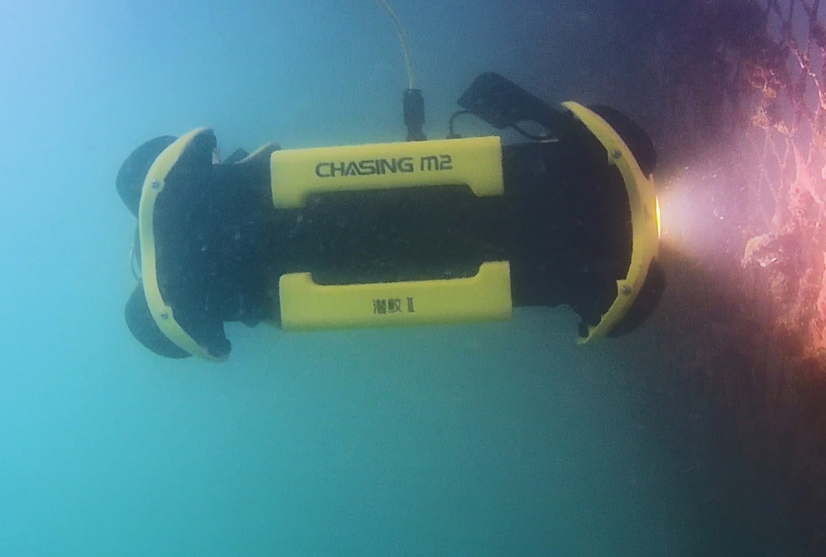 Chasing Underwater Drones M2