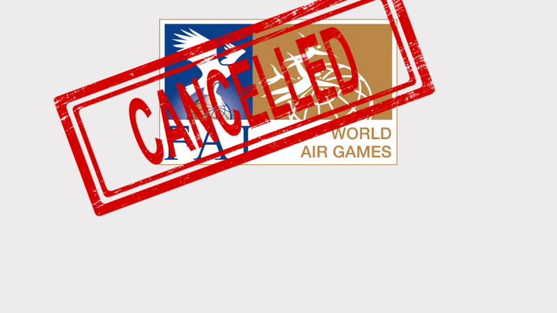 FAI : annulation des World Air Games 2022