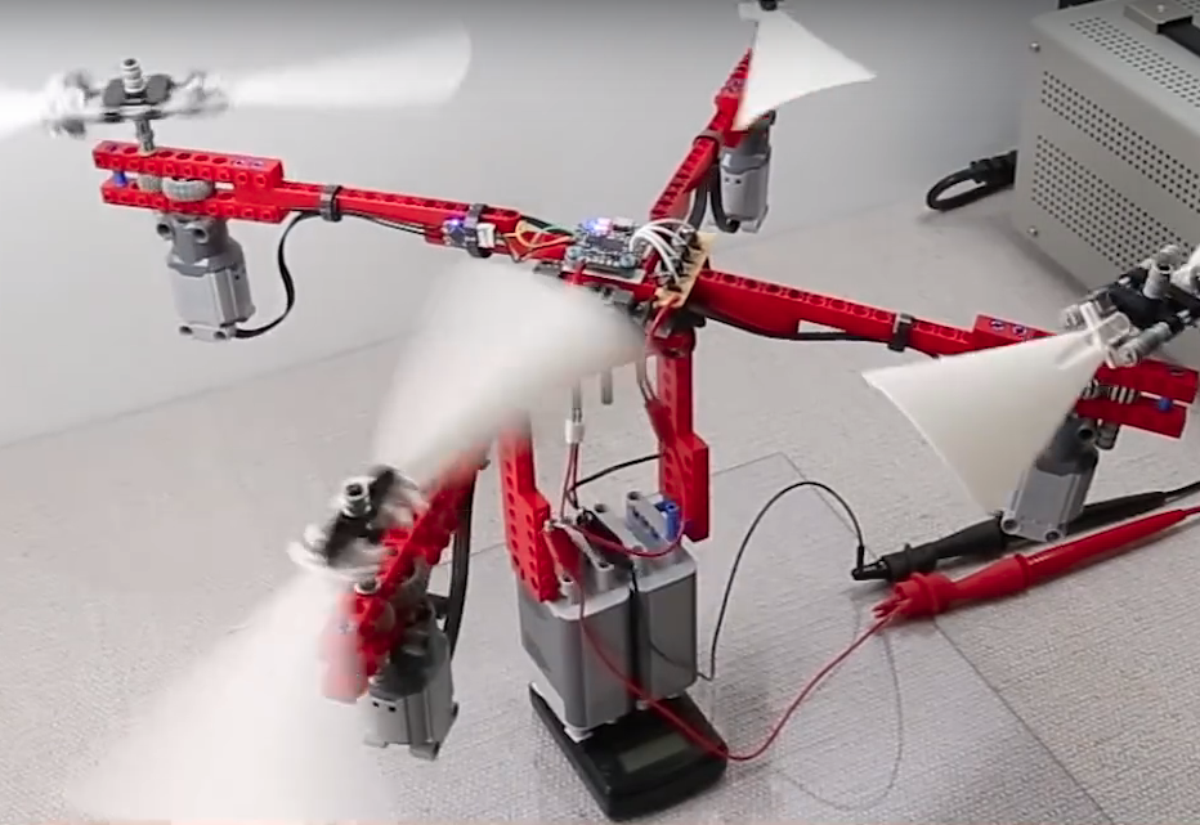 Making a drone with lego motors and propellers best sale