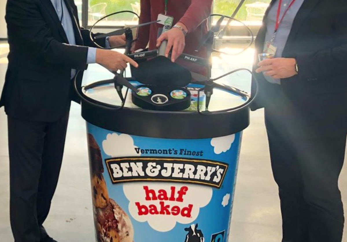 Les glaces Ben & Jerry’s livrées en drone ?
