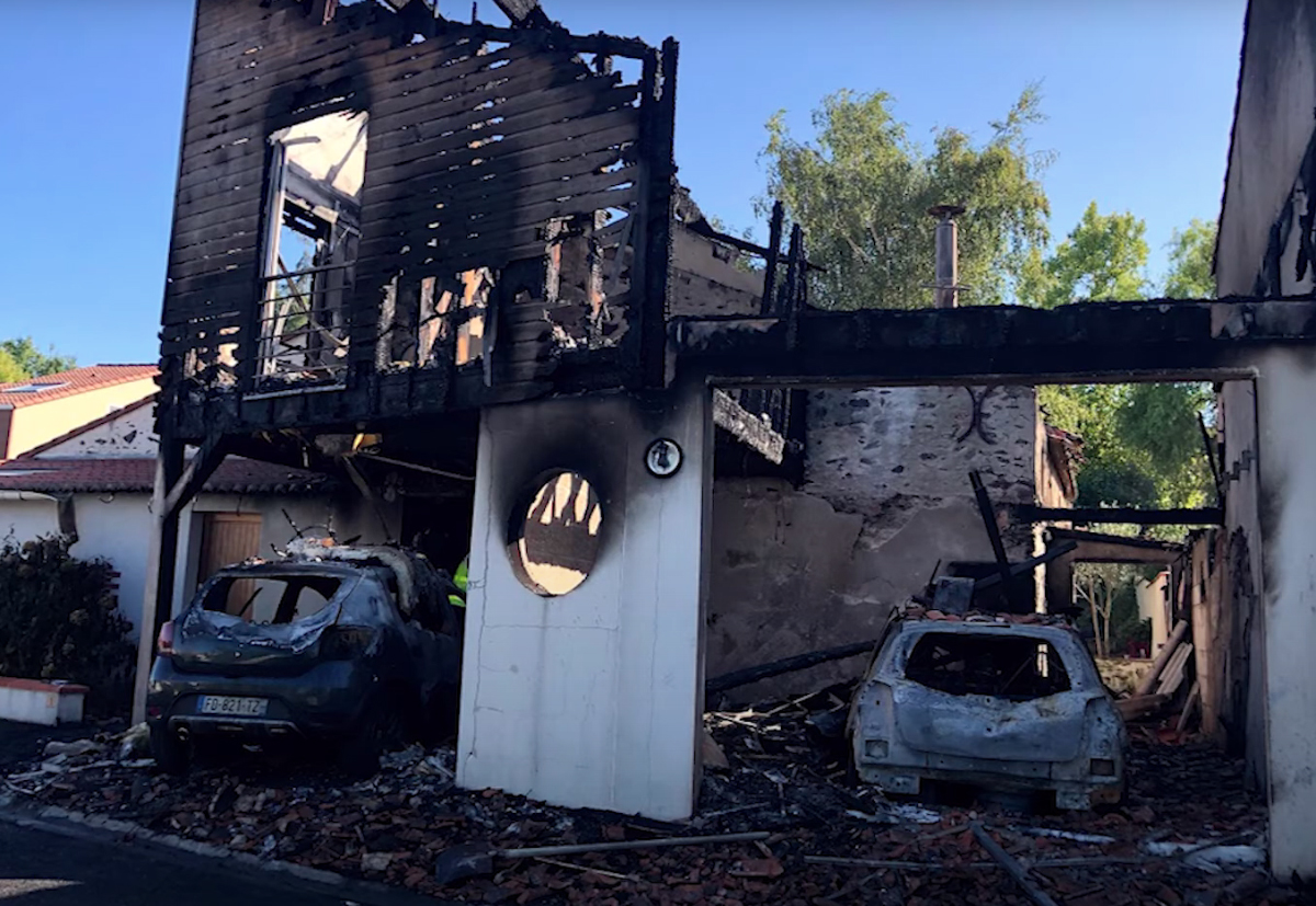 Feu de batterie : une douloureuse expérience