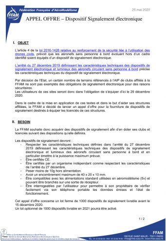 FFAM Signalement Appel Offre Cahier charges 20200525 1