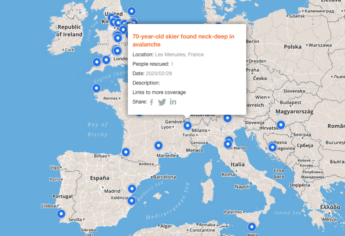 DJI Drone Rescue Map