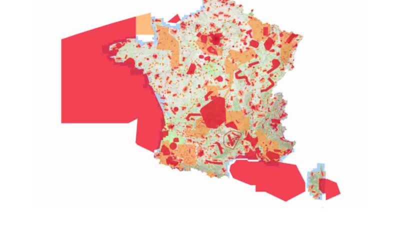 Les cartes Geoportail drones de loisir ont été mises à jour