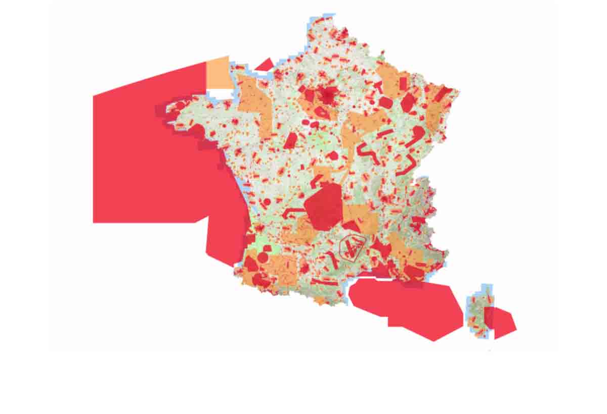 Les cartes Geoportail drones de loisir ont été mises à jour