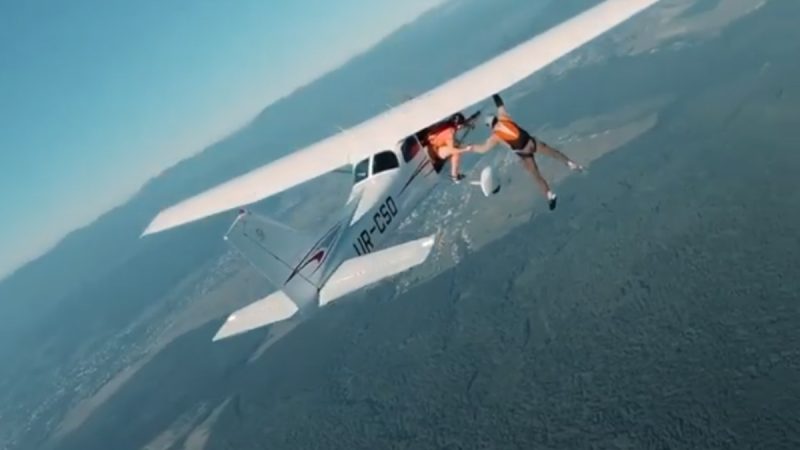 Saut en parachute…