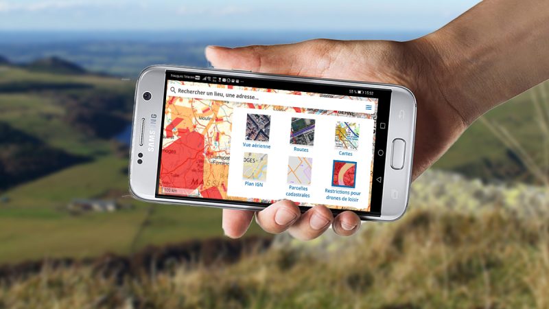 Geoportail drones de loisir (enfin) disponible sur smartphones