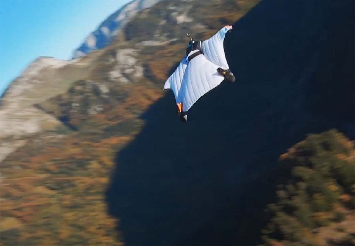 B.A.S.E. Wingsuit & FPV performance Vincent Cotte & Cola FPV