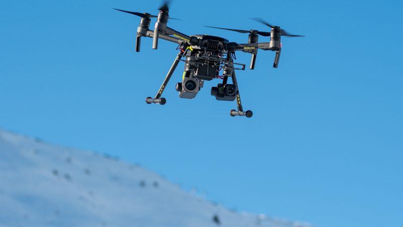 DJI et la Cellule drone de la patrouille de ski à Val Thorens
