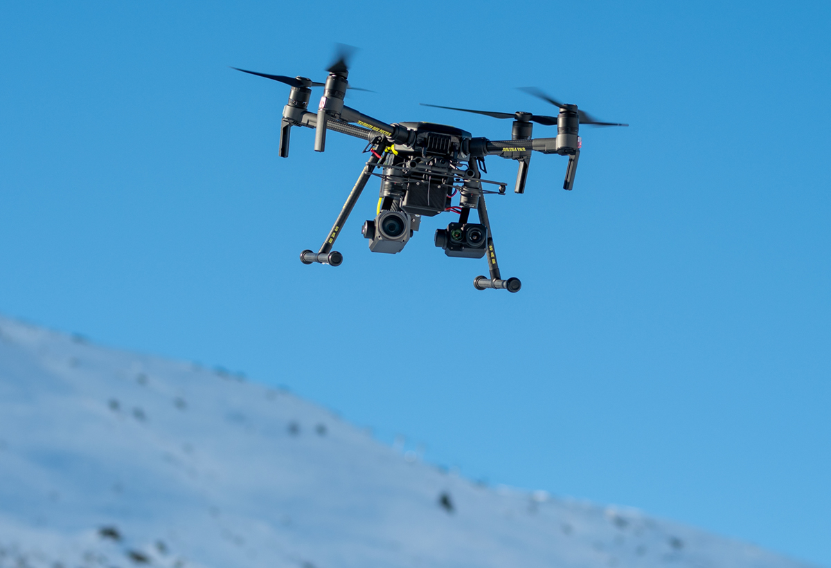DJI et la Cellule drone de la patrouille de ski à Val Thorens