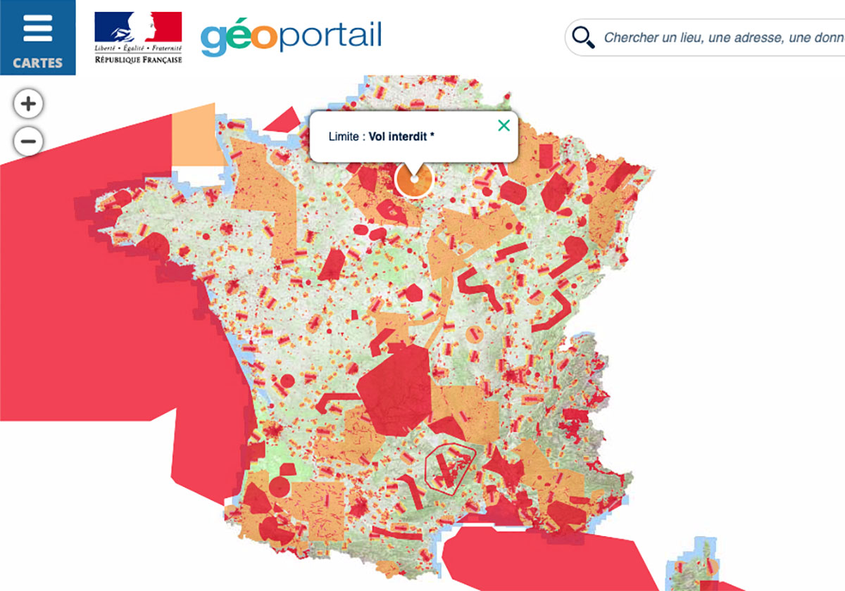 Geoportail : mise à jour pour la réglementation européenne