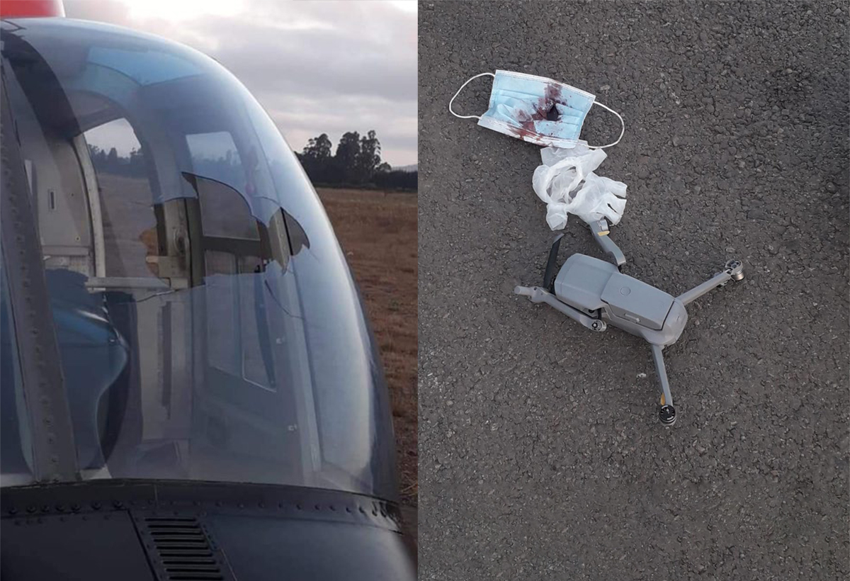 Vrai ou fake : collision entre un hélicoptère et un drone au Chili ?
