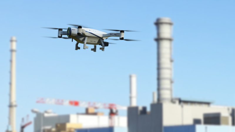 Le drone Skeyetech d’Azur Drones est en expérimentation sur le site nucléaire de La Hague