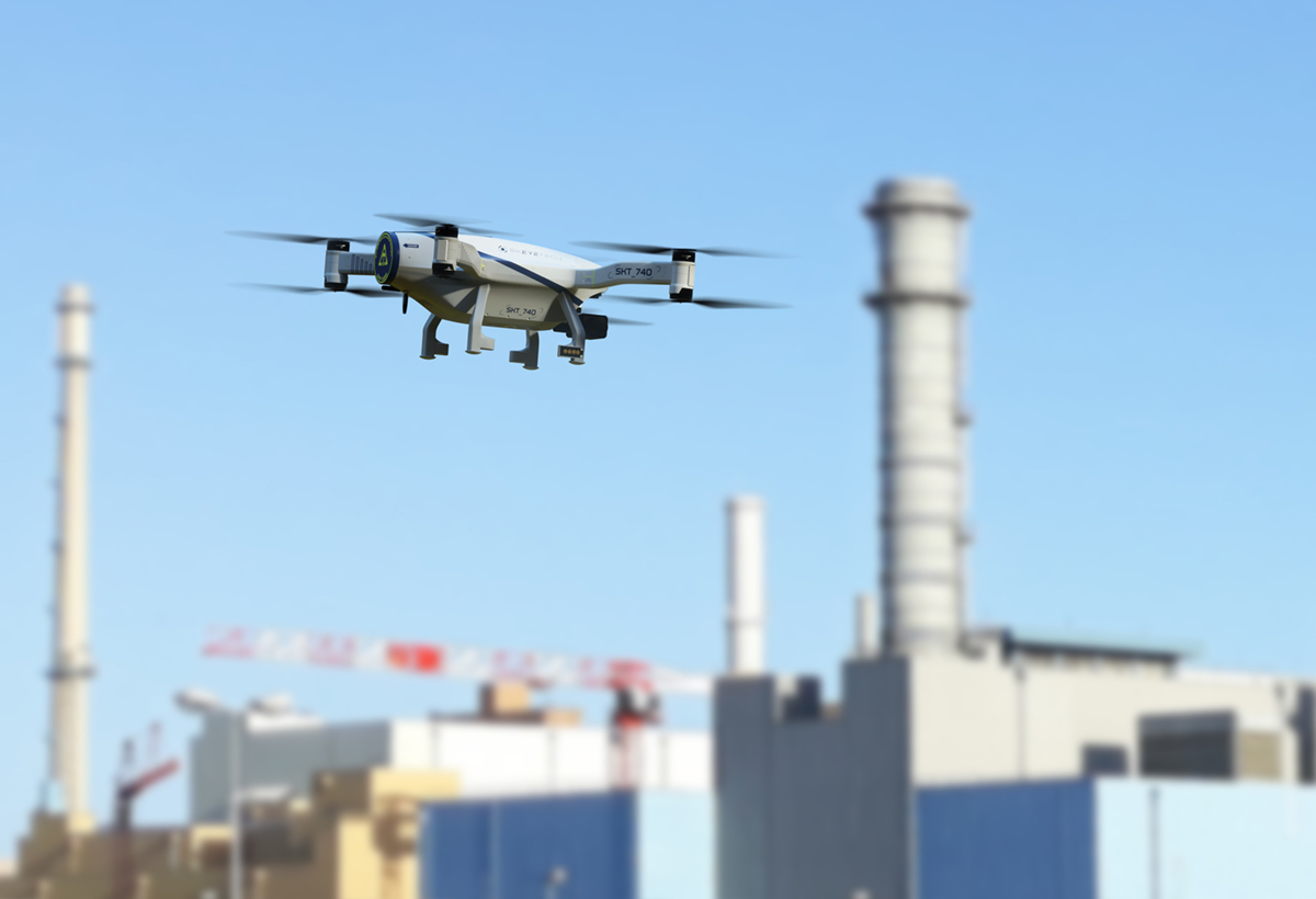 Le drone Skeyetech d’Azur Drones est en expérimentation sur le site nucléaire de La Hague