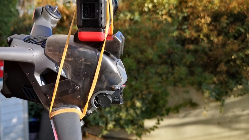 DJI FPV : filmer avec une GoPro, ou une Insta360 One R avec un effet collatéral inattendu