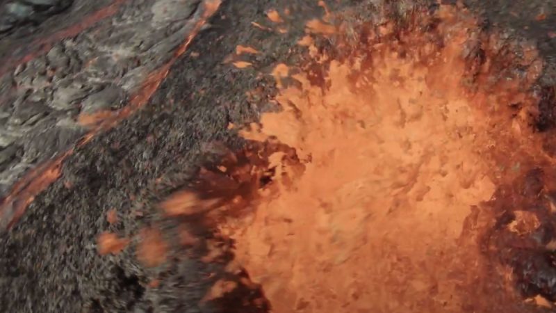 Le drone, le volcan, et le coup de chance