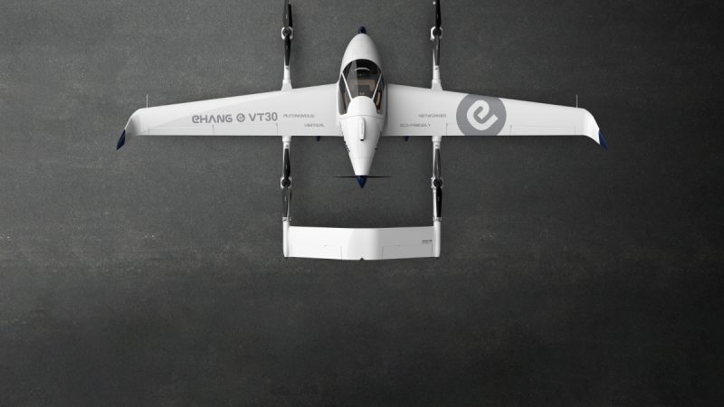 EHang présente le VT-30, un VTOL pour le transport de personnes