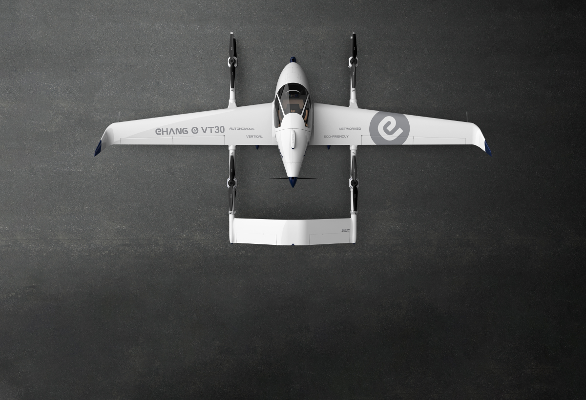 EHang présente le VT-30, un VTOL pour le transport de personnes