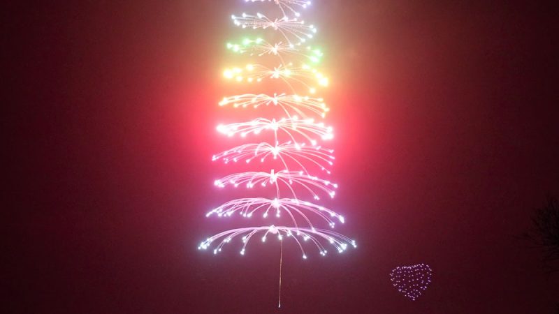 Take Off, le show qui marie pyrotechnie et drones, par Groupe F