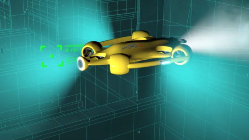 Hydromea présente un prototype de drone sous-marin sans fil