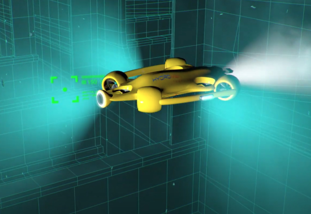 Hydromea présente un prototype de drone sous-marin sans fil