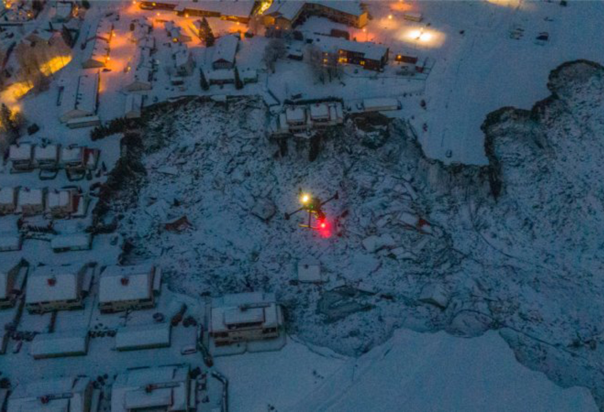 Glissement de terrain en Norvège : les Matrice 300 RTK de DJI ont aidé les secours