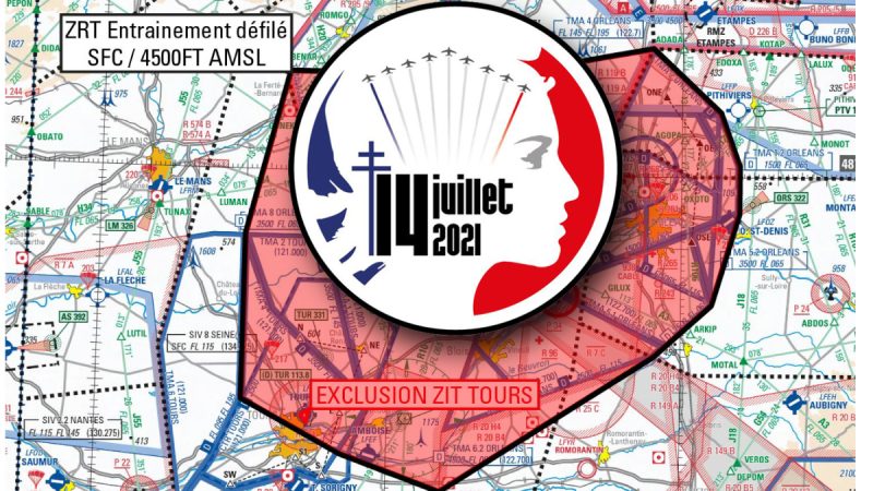 Entrainement 14 juillet 2021 : les interdictions de vol