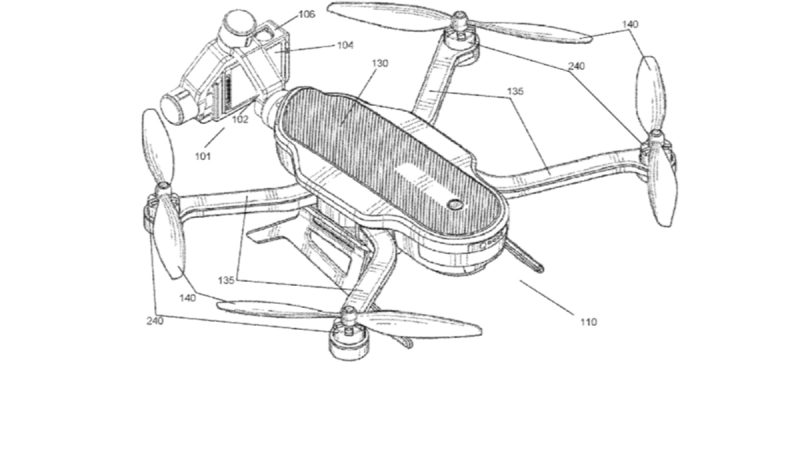 GoPro a déposé un brevet concernant la suppression du bruit pour une caméra à bord d’un appareil volant