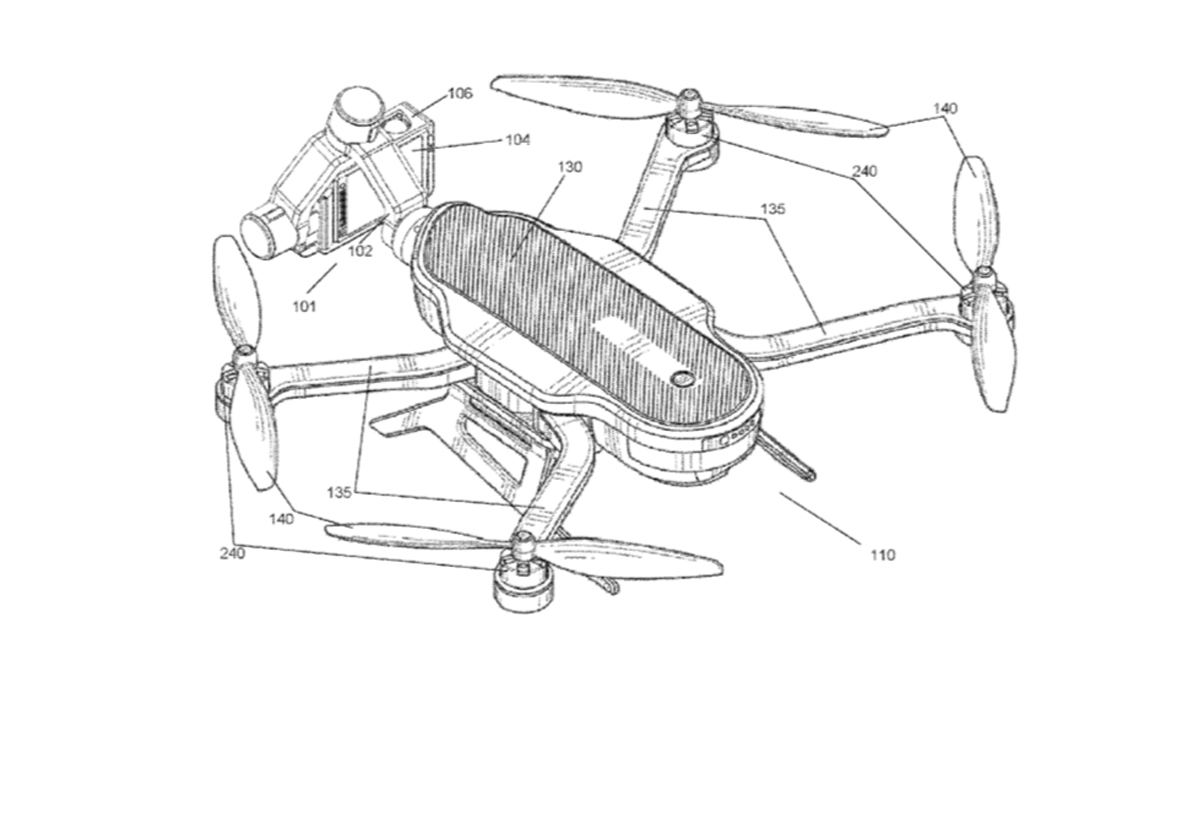 GoPro a déposé un brevet concernant la suppression du bruit pour une caméra à bord d’un appareil volant