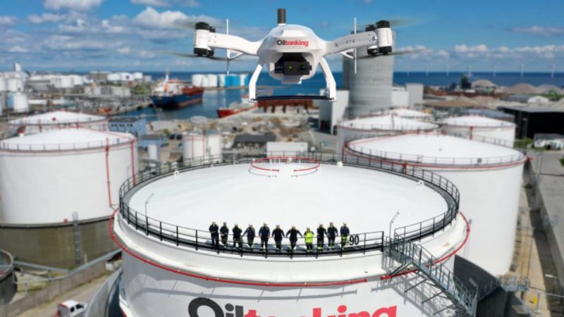 Azur Drones équipe un terminal pétrolier danois avec son drone autonome Skeyetech