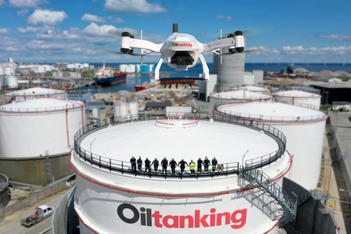 Azur Drones équipe un terminal pétrolier danois avec son drone autonome Skeyetech