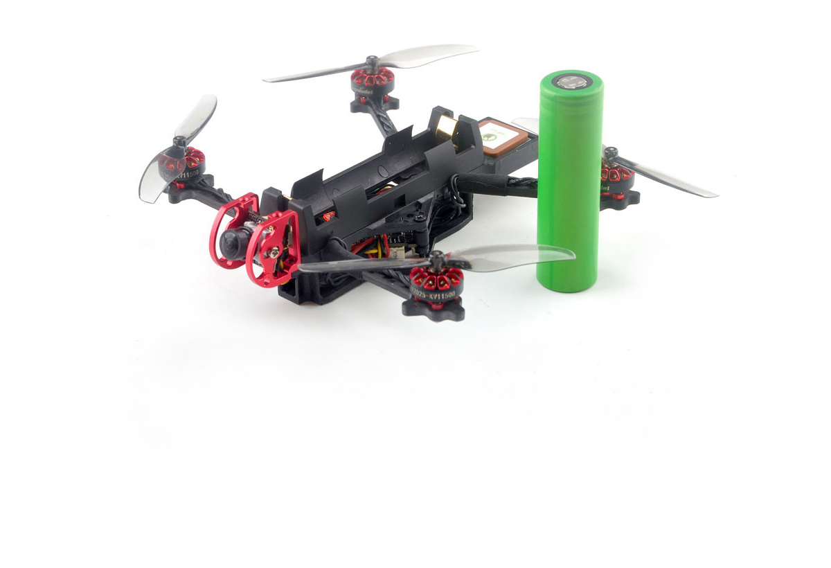 Happymodel Crux3NLR, un nano long range ExpressLRS, pile 18650 et GPS