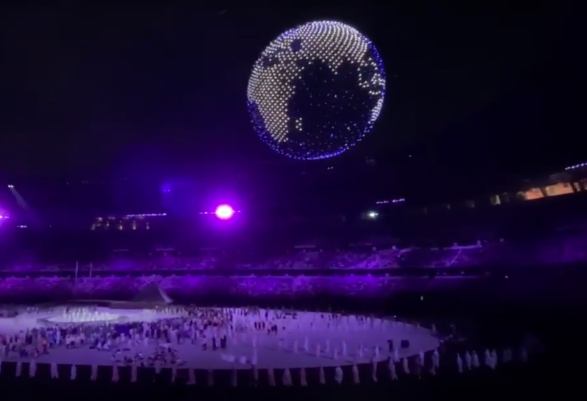 1824 drones d’Intel pour l’ouverture des Jeux Olympiques de Tokyo