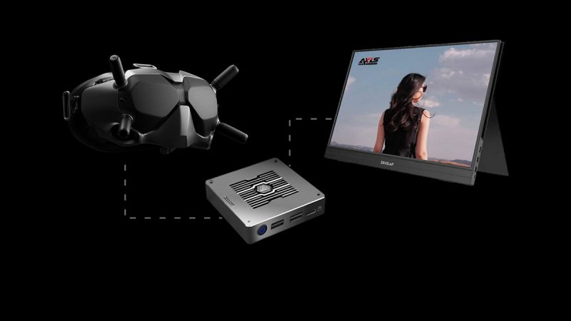 Axis Flying HD BOX : un boitier pour diffuser le signal vidéo d’un casque DJI