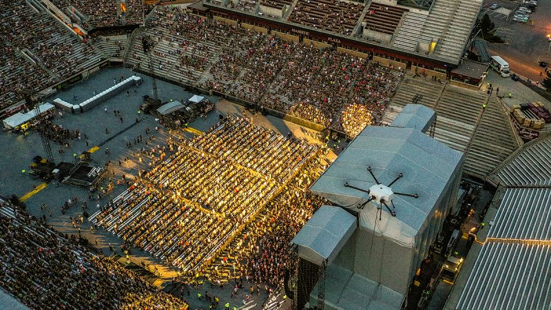 Elistair : un drone filaire Orion 2 a participé à la sécurité d’un concert des Guns ’N Roses