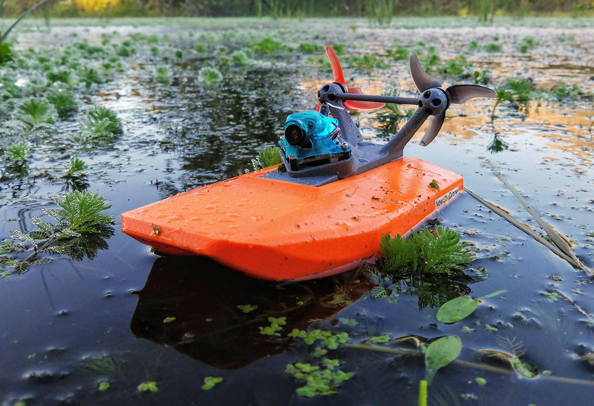 Micro FPV Boat à partir de pièces détachées de drones