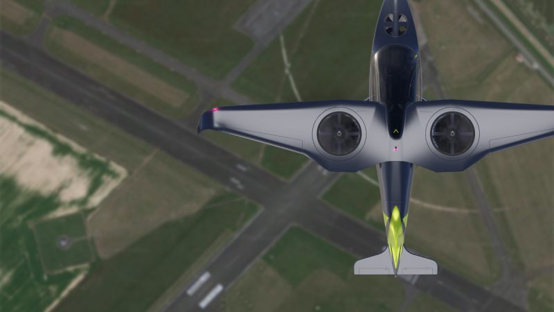 L’aérodrome de Pontoise a été aménagé pour accueillir des tests de eVTOL