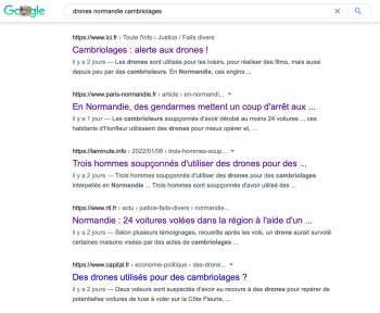 drones normandie voleurs