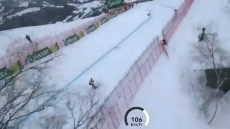 Un FPV racer pour suivre une compétition de ski alpin. Enfin ?
