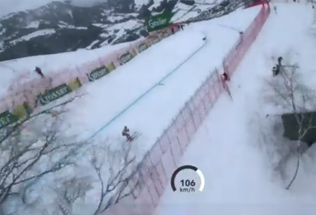 Un FPV racer pour suivre une compétition de ski alpin. Enfin ?