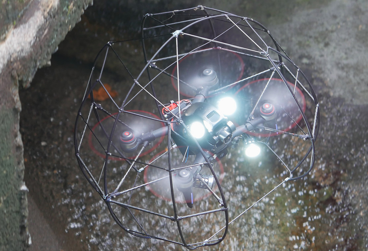 Lumicopter : un DJI FPV pour réaliser des inspections en environnements confinés