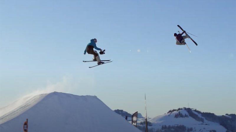 DJI Ronin 4D et Antoine Frioux : filmer (du freestyle) sur des skis