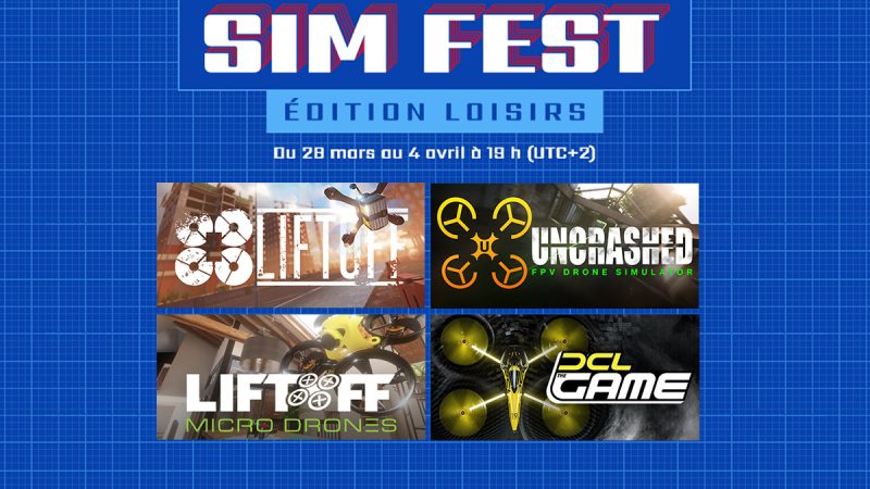 Simfest sur Steam : les simulateurs de FPV Liftoff, Uncrashed, et DCL sont en promotion !