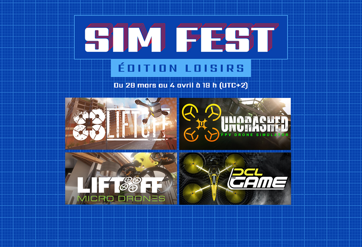 Simfest sur Steam : les simulateurs de FPV Liftoff, Uncrashed, et DCL sont en promotion !