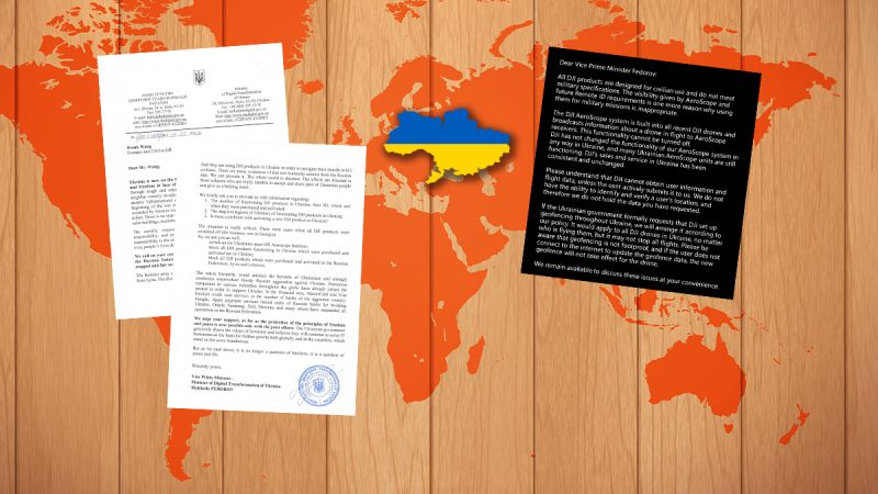 L’Ukraine pose officiellement des questions à DJI, et DJI y répond