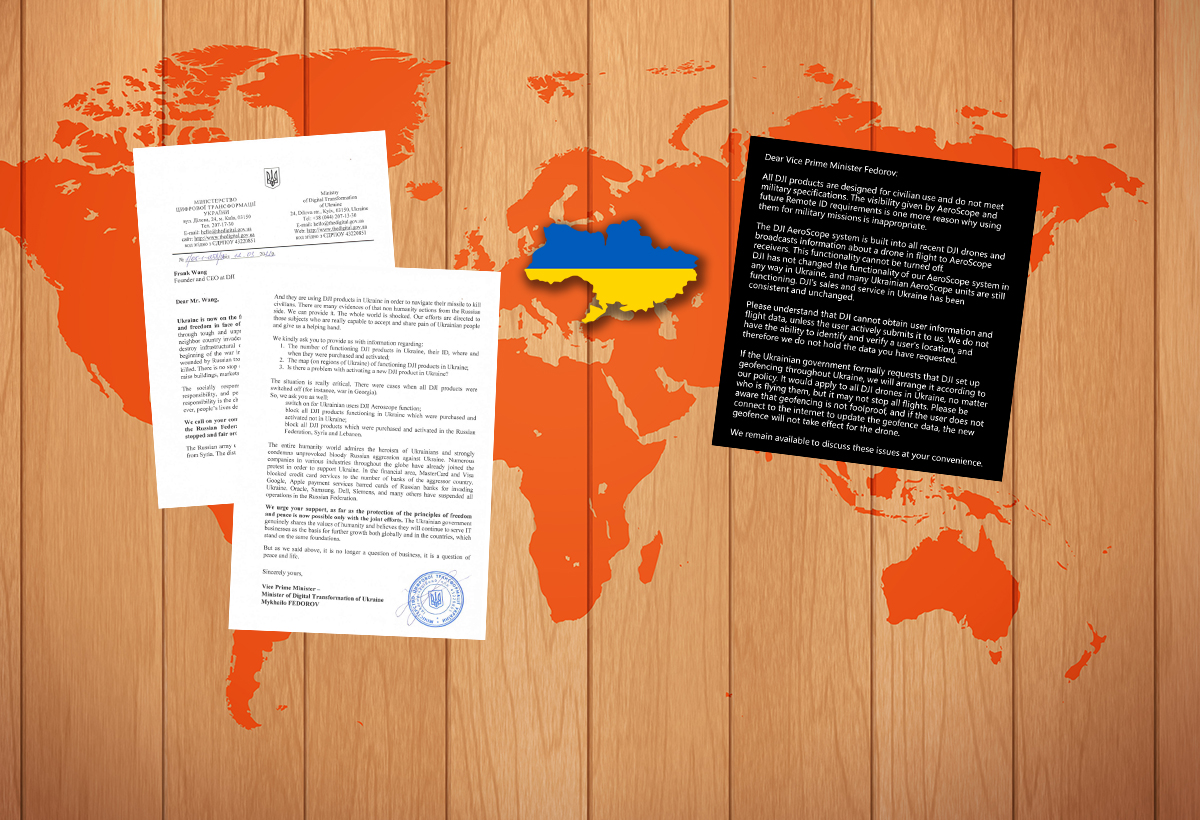 L’Ukraine pose officiellement des questions à DJI, et DJI y répond