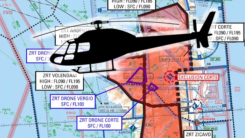Corse : les interdictions de vol pendant l’exercice Rotary Wing Mission Commander Course en mai 2022