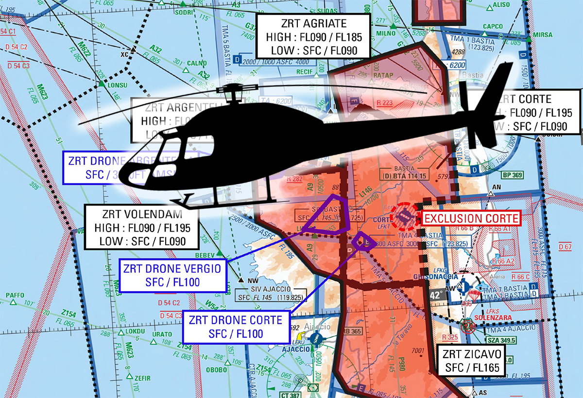 Corse : les interdictions de vol pendant l’exercice Rotary Wing Mission Commander Course en mai 2022